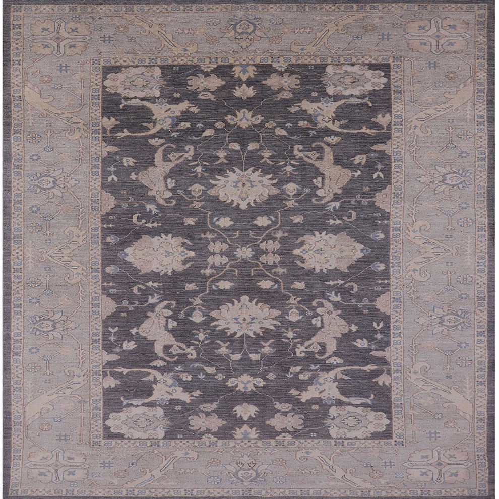 Ahgly Company Indoor Square Mid-Century Modern Area Rugs, 3' Square