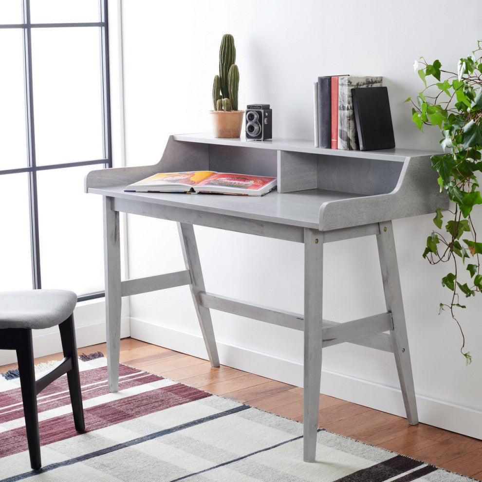 Safavieh Wrigley Desk, Dark Grey