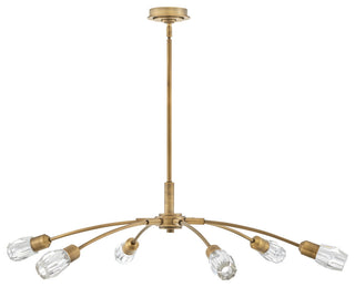 Fredrick Ramond Atera Large Single Tier Chandelier, Heritage Brass