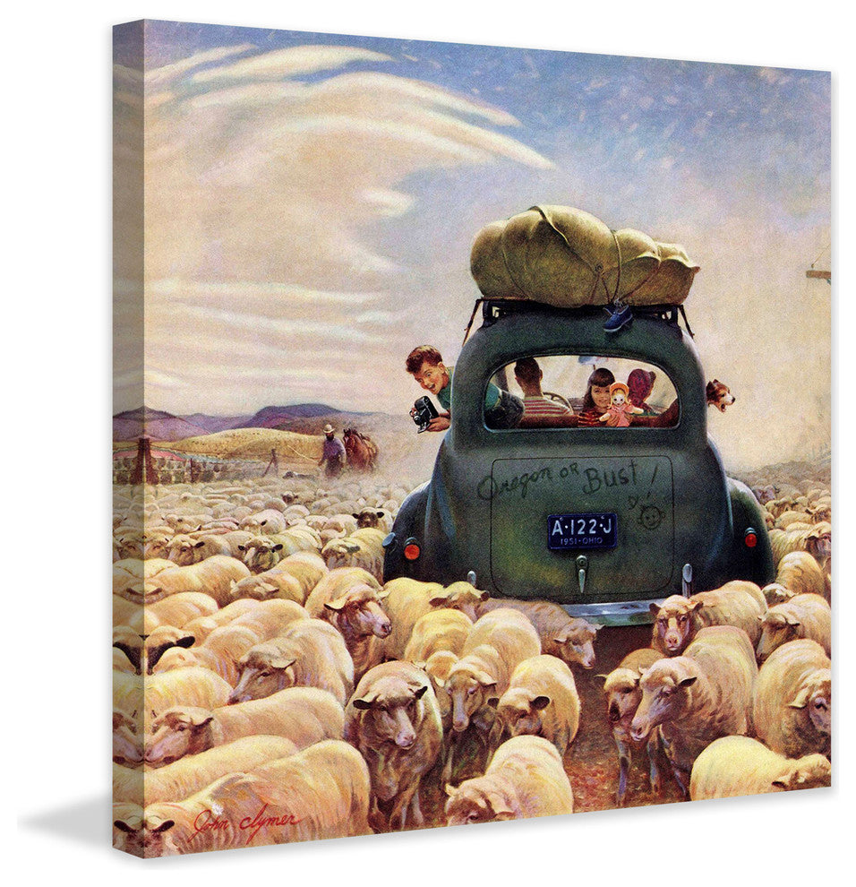 "Oregon or Bust" Painting Print on Canvas by John Clymer