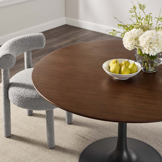 Black Walnut Lippa 47" Round Walnut Dining Table