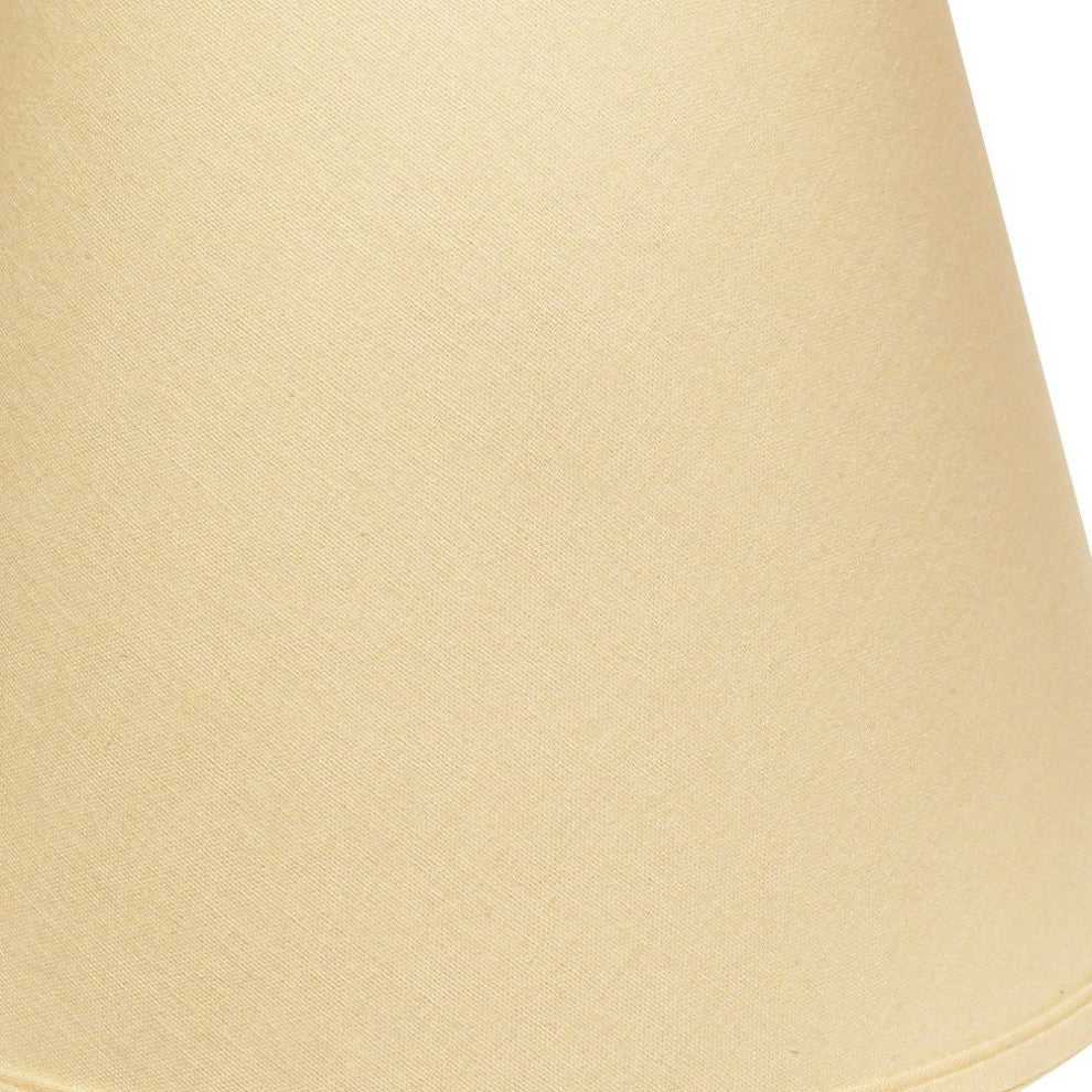 16" Parchment Biege Empire Deep Slanted Linen Lampshade