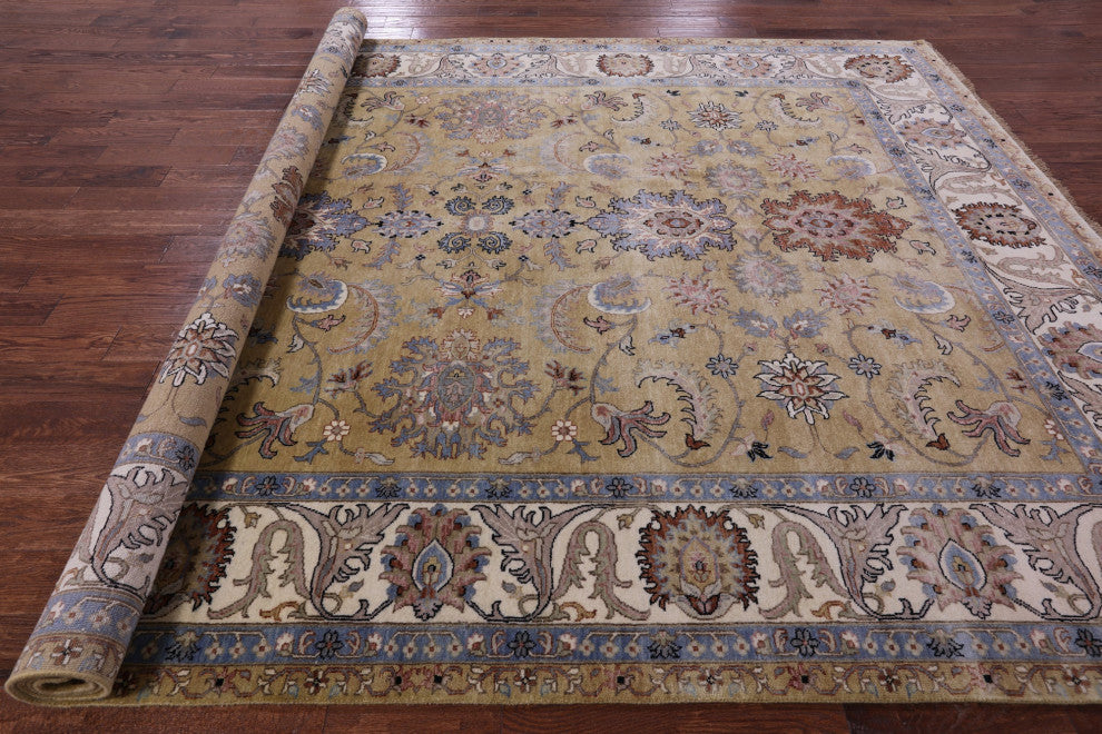 8' 10" X 11' 8" Persian Tabriz Handmade Wool Rug - Q16029