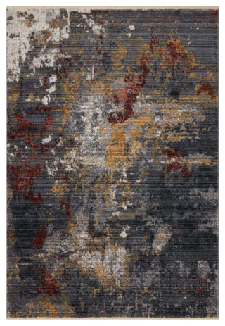 Samra SAM-03 Dk. Gray/Spice 2'3"x3'10" Area Rug