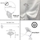 Magnetic Metal Curtain Tiebacks with Ginkgo Leaf Design "“ No Installation Needed, Silver, Pack of 1