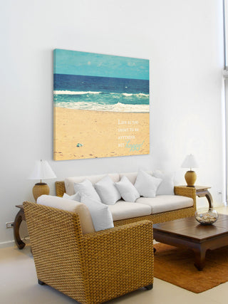 "Life Is Too Short" Painting Print on Wrapped Canvas