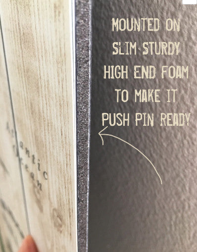 USA Push Pin Map, America Road Trips, 24"x20"