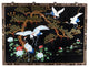 Oriental Wall Art Hand Painted Cranes and Pine Tree