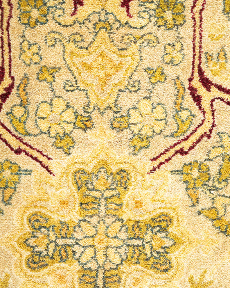 Mogul, One-of-a-Kind Hand-Knotted Area Rug Yellow, 6'1"x9'5"