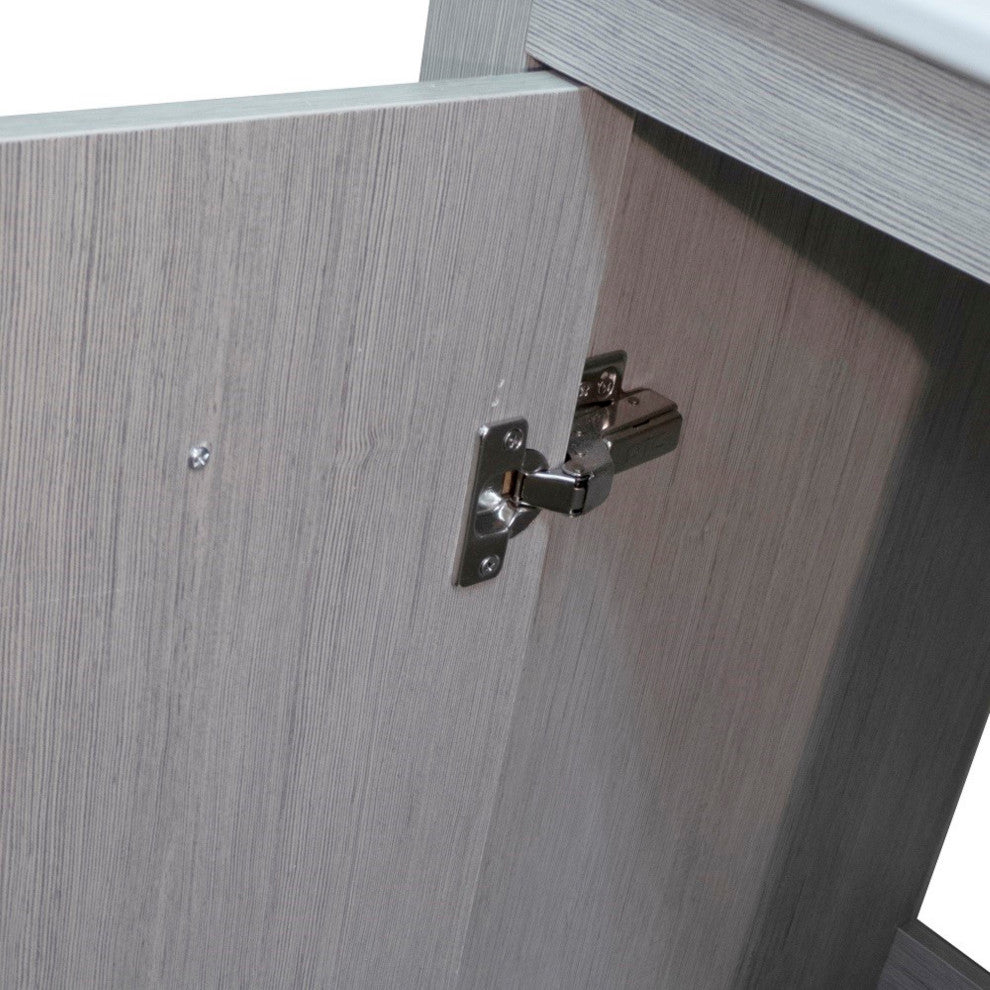 36" Single Sink Vanity With Gray Pine Finish