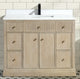 Redondo Bathroom Vanity, Ash Oak, 42", Single Sink, Freestanding