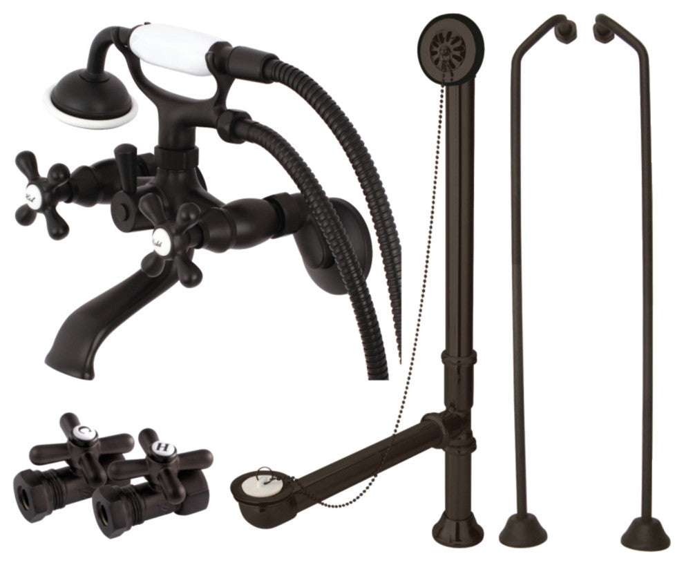 CCK265XD-P Wall Mount Clawfoot Faucet Package, Oil Rubbed Bronze