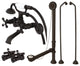 CCK265XD-P Wall Mount Clawfoot Faucet Package, Oil Rubbed Bronze
