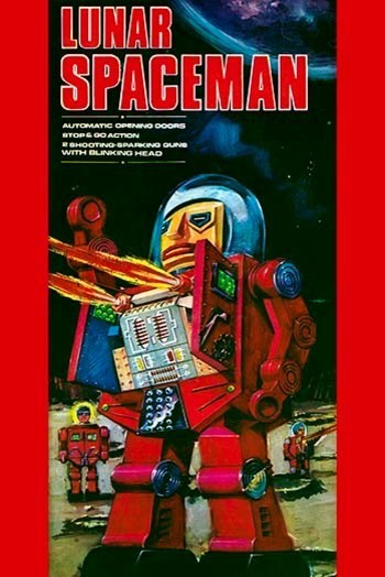 Lunar Spaceman- Canvas Poster 20" x 30"