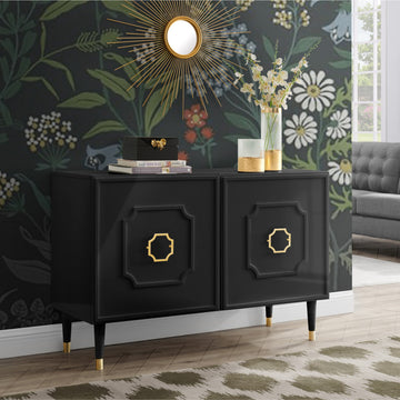 Nohea Sideboard, 2 Doors, Black