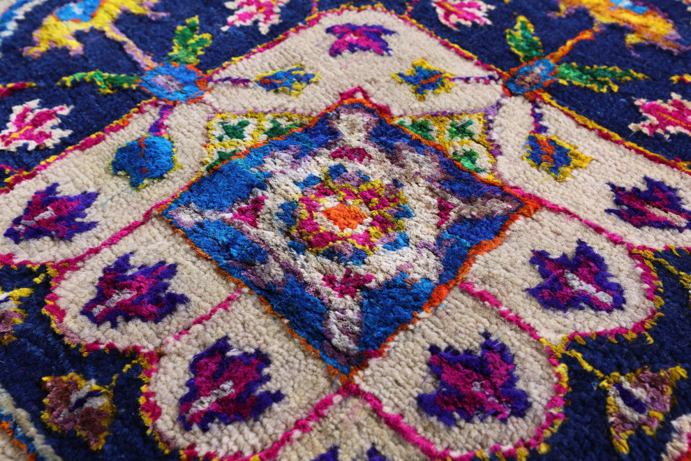 Wool & Silk Mamluk Hand Knotted Rug 7' 11" X 9' 9" - Q13718