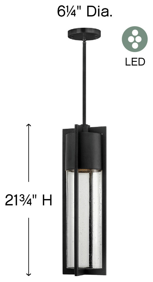 Hinkley Shelter Medium Hanging Lantern, Black