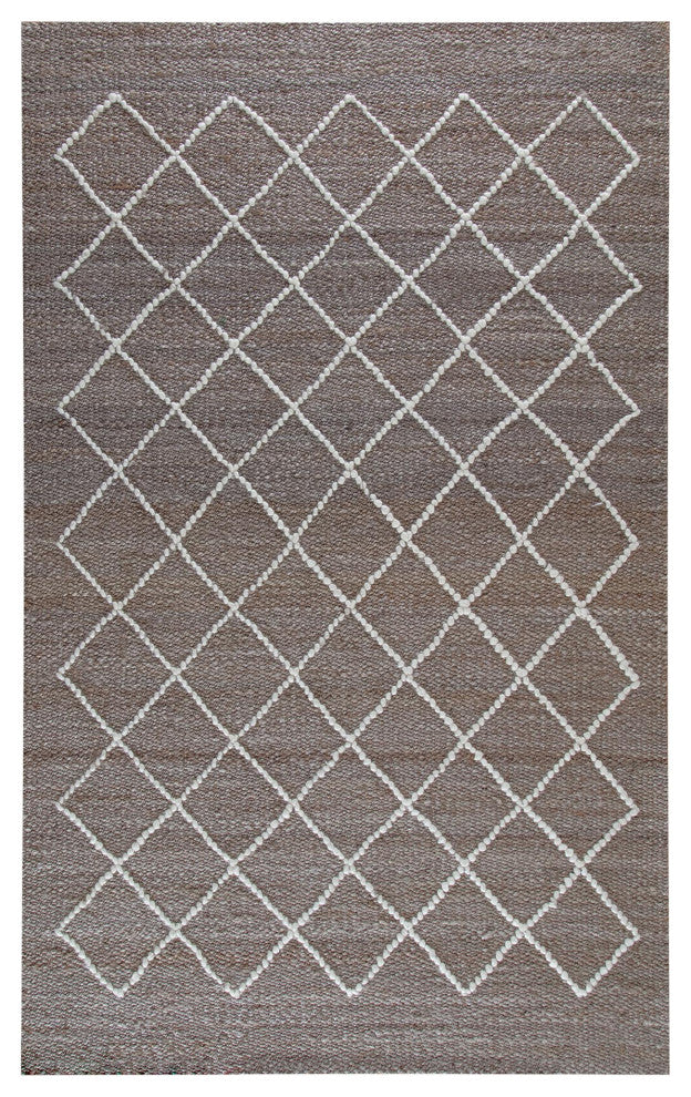 Hopscotch Wool Diamonds Rug, 8''x10''