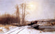 Clinton Loveridge Winter Scene, Gallery Wrapped Canvas Print, 18"x27"