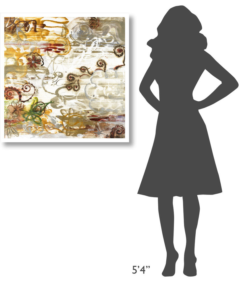 "Nature's Dance" Digital Paper Print by Joan Elan Davis, 32"x32"