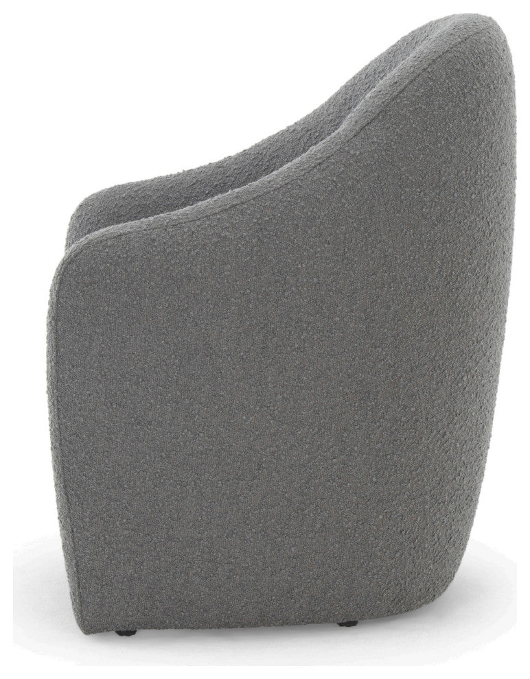 Metro Nora Dining Chair Charcoal Boucle Upholstery