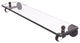 Pacific Grove 22" Glass Shelf with Twisted Accents, Venetian Bronze