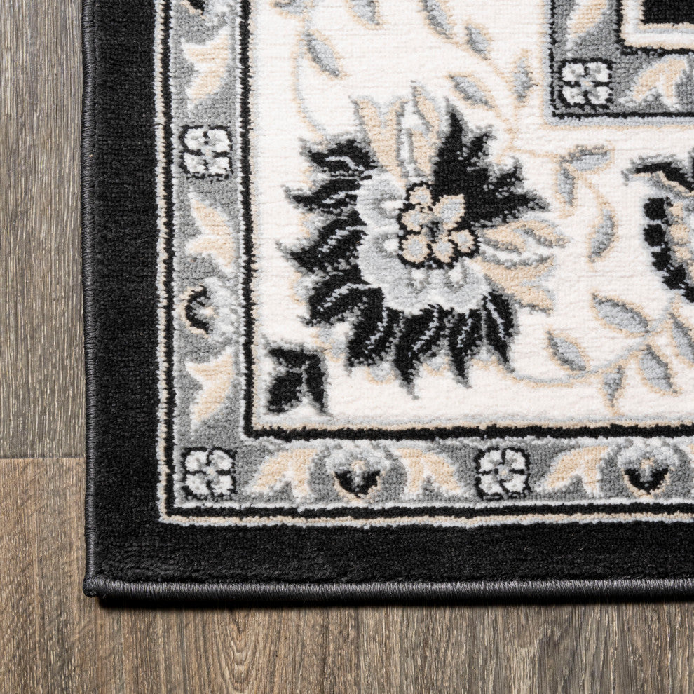 Cherie French Cottage, Black/Cream, 2x8