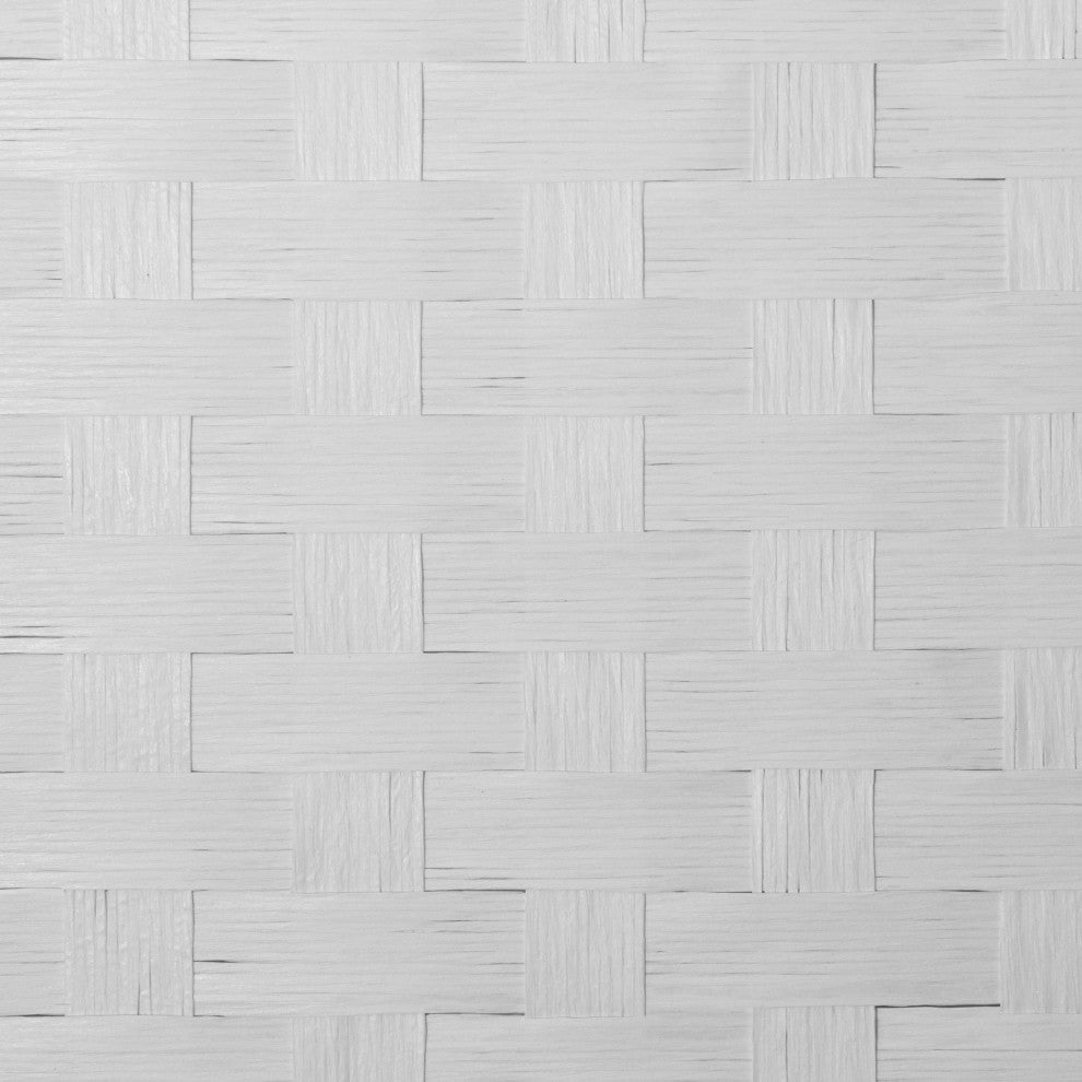 2 ft. Short Woven Fiber Room Divider 4 Panel White