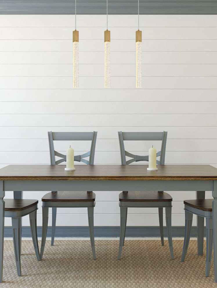 Wade 3-Light Pendant, Satin Gold