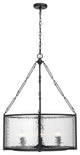 Zlite 346P26-MB 6-Light Pendant, Clear Waterglass