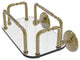 Monte Carlo Wall Mounted Guest Towel Holder, Unlacquered Brass