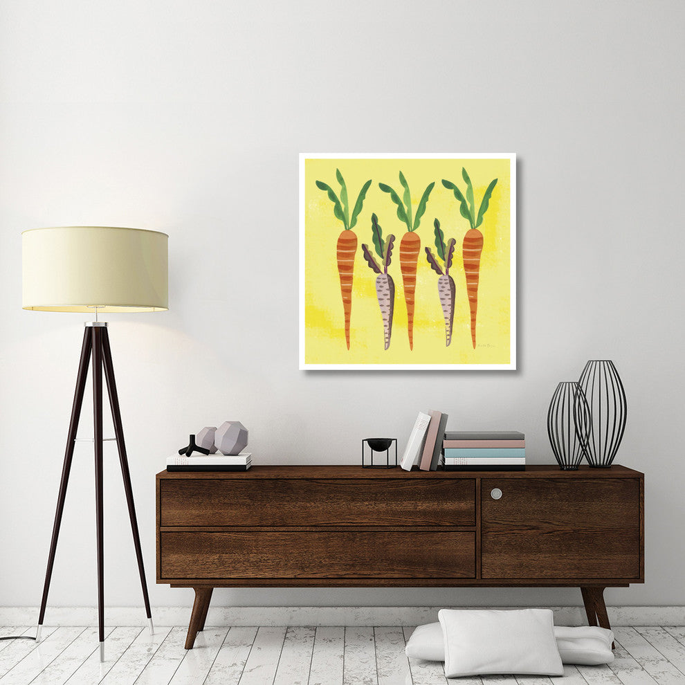"Veggie Time V v2" Digital Paper Print by Farida Zaman, 38"x38"