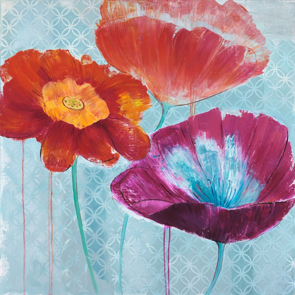 "Midsummer Garden" by Julie Joy Painting Print Wrapped Canvas, 32x32