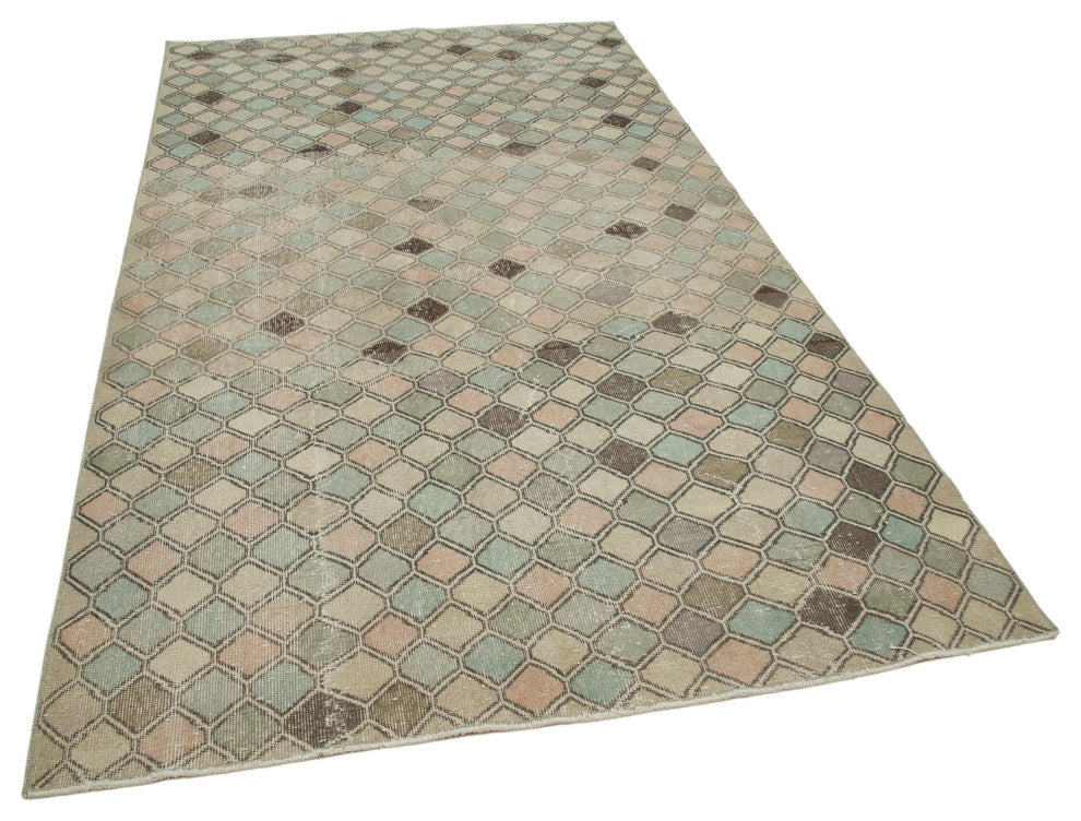 Rug N Carpet - Handwoven Anatolian 5' 4'' x 9' 7'' Distressed Area Rug