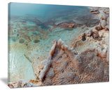 "Dead Sea Shore With Crystallized Salt" Landscape Wall Art, 20"x12"