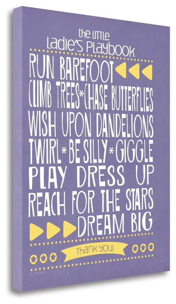 "Ladies Playbook" By Jo Moulton, Giclee Print on Gallery Wrap Canvas