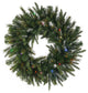 36" Cashmere Wreath Led100Multi