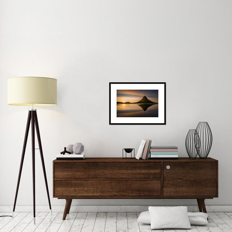 "Kirkjufell" Framed Digital Print by Wojciech Kruczynski, 30x22"