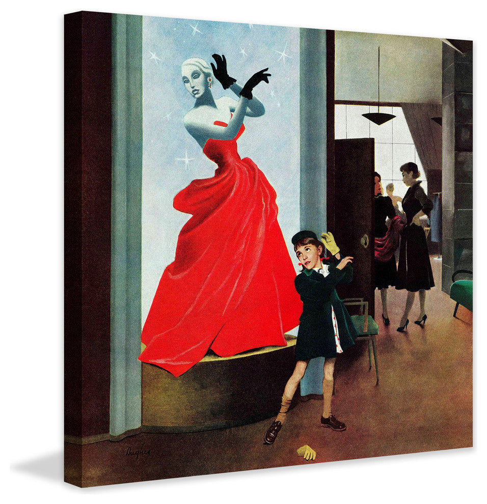 "Mannequin" Painting Print on Canvas by George Hughes