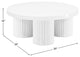 Rhodes Coffee Table / End Table, White, Coffee Table