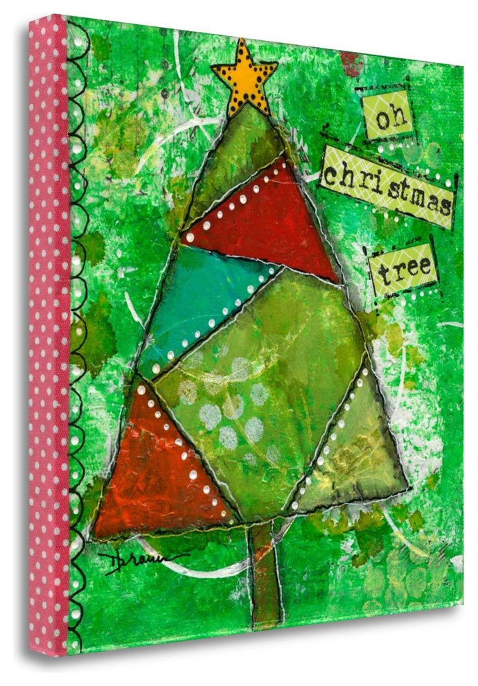 "Oh Christmas Tree I" By Denise Braun, Giclee Print on Gallery Wrap Canvas