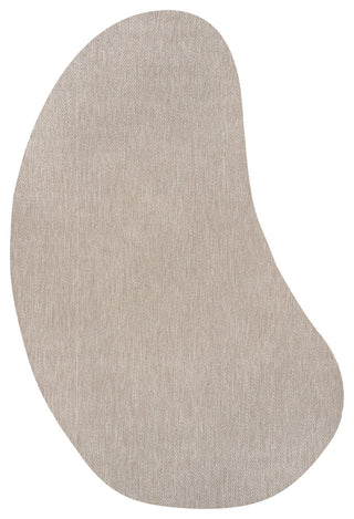 Evan Modern Rustic Organic Curve Indoor/Outdoor Shaped Area Rug