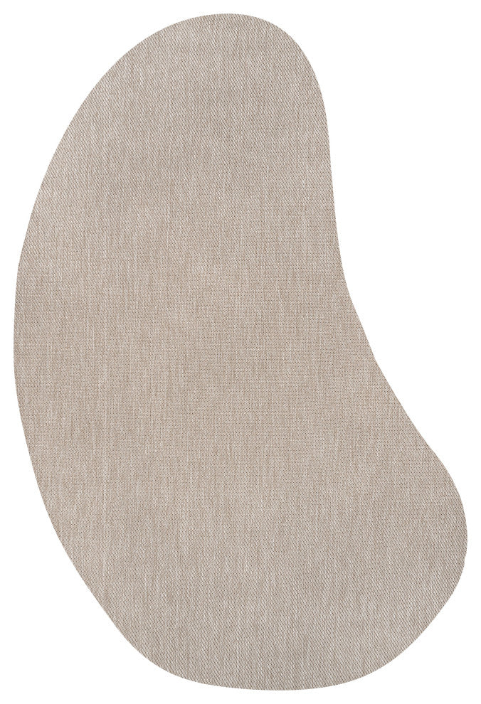 Evan Modern Rustic Organic Curve Indoor/Outdoor Shaped Area Rug