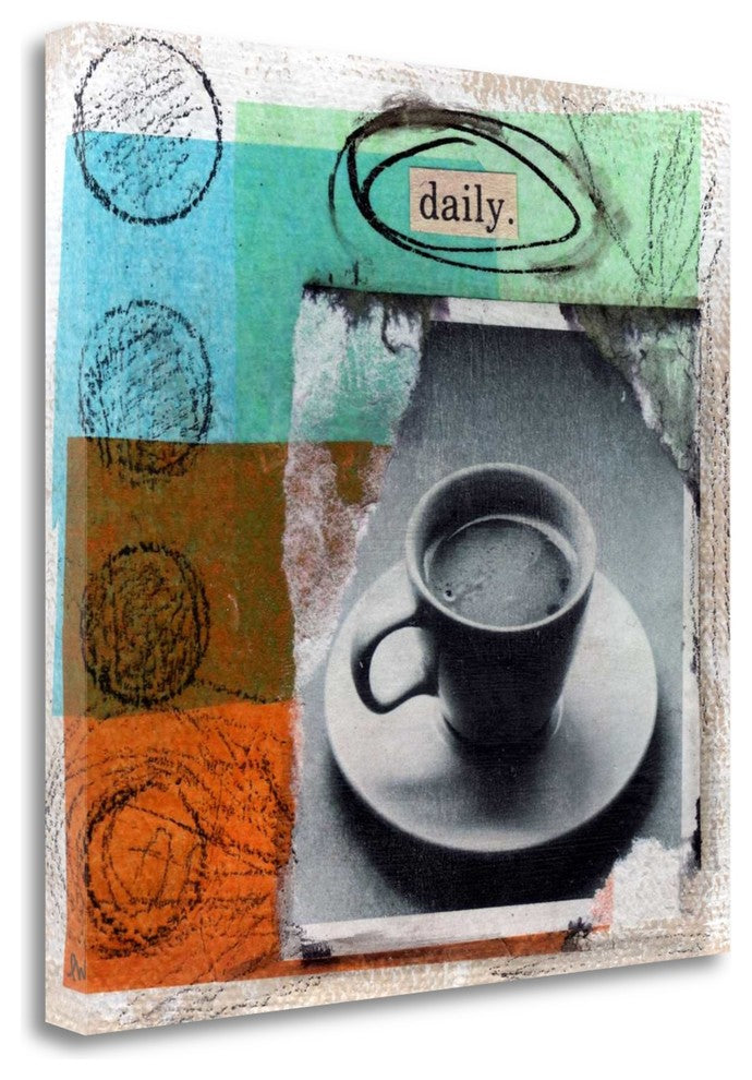 "Daily" By Linda Woods, Giclee Print on Gallery Wrap Canvas, Ready to Hang