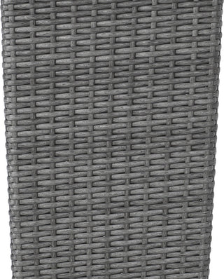 GDF Studio 2-Piece Eden Outdoor Wicker Flower Pots, Gray