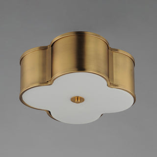 Maxim 12247 Clover 2 Light 14"W Flush Mount Ceiling Fixture - Polished Nickel