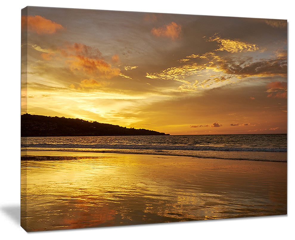 "Amazing Beach With Beautiful Breaking Waves" Beach Wall Art, 20"x12"