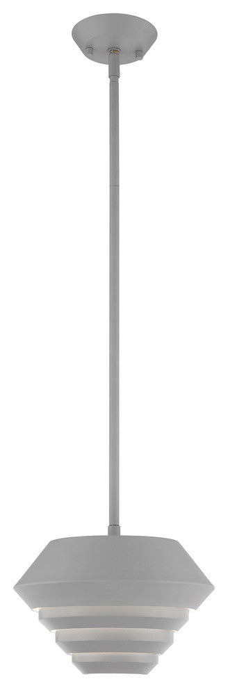 Livex Lighting Nordic Gray 1-Light Mini Pendant