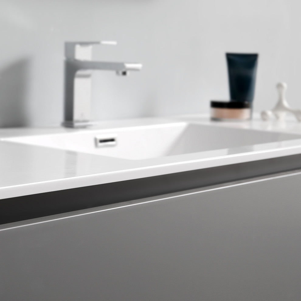 Fresca Lazzaro 48" Gray Cabinet With Integrated Sink