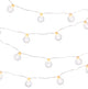 Clear Glass Bubble Micro LED Battery Operated Light String With WW Lights